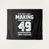 Tenture Cadeau drôle pour 49 ans - 49e anniversaire (Devant (Horizontal))