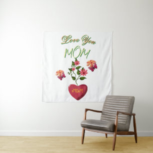 Tenture Cadeau floral personnalisé et sur mesure pour la f