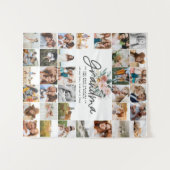 Tenture Cadeau grand-mère multi photo beau floral  (Devant (Horizontal))