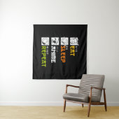 Tenture Cadeau idée Cosplayer Manger Dormir Anime Répéter (En situation (horizontale))