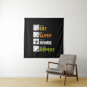 Tenture Cadeau idée Cosplayer Manger Dormir Anime Répéter (En situation)