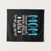 Tenture Cadeau Maman Renversée Wow (Devant (Horizontal))
