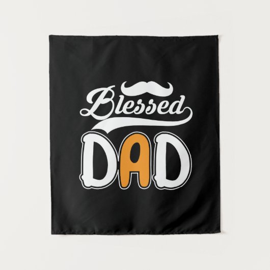Tenture Cadeau Papa Papa béni (Devant)