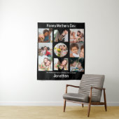 Tenture Cadeau personnalisé pour maman mère Fête 9 Photo C (En situation)