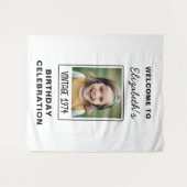 Tenture Cadeau photo de garde pour un anniversaire marquan (Devant (Horizontal))