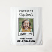 Tenture Cadeau photo de garde pour un anniversaire marquan (Devant)