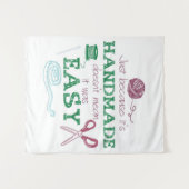 Tenture Cadeau pour amateur de crochet fait main | Cadeau  (Devant (Horizontal))