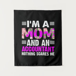 Tenture Cadeau pour comptable   Je suis une maman et une c