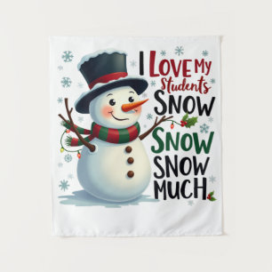Tenture Cadeau pour Enseignant J'Aime Mes Élèves Telleme