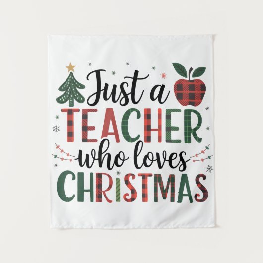 Tenture Cadeau pour Enseignant | Juste un Enseignant qui A (Devant)