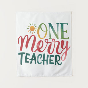 Tenture Cadeau pour Enseignant Un Enseignant Joyeux