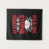 Tenture Cadeau pour infirmière | Infirmière en soins inten (Devant (Horizontal))