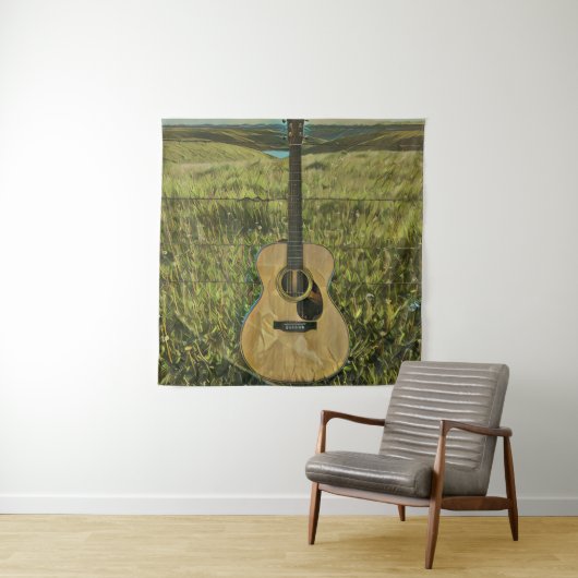 Tenture Cadeau pour petit ami guitariste (En situation)