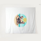 Tenture Cadeaux Bulldog français (Devant (Horizontal))