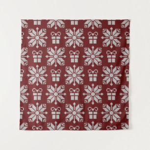 Tenture Cadeaux confits : Motif d'hiver Vintage.