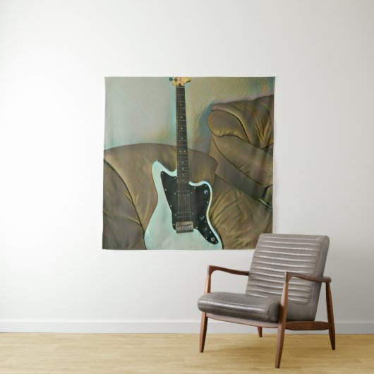 Tenture Cadeaux de guitare pour papa (En situation)