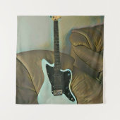 Tenture Cadeaux de guitare pour papa (Devant)