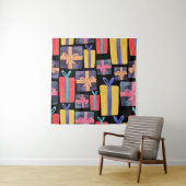 Tenture Cadeaux multicolores Aquarelle transparente (En situation)