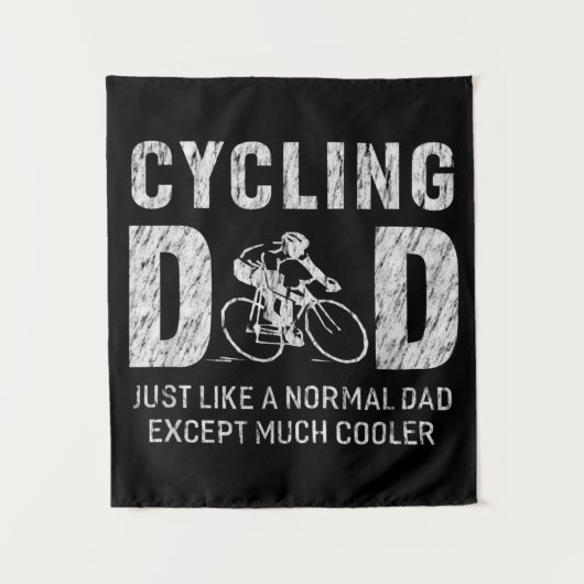 Tenture Cadeaux Papa Cyclisme Pour Père Cool Papa Cyclisme (Devant)