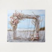 Tenture Cadre Carré Whimsical Driftwood Romance (Devant (Horizontal))