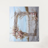 Tenture Cadre Carré Whimsical Driftwood Romance (Devant)