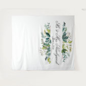 Tenture Cadre de feuillage vert Mariage fond photo (Devant (Horizontal))
