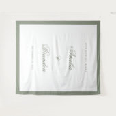Tenture Cadre de Mariage de bordure vert de la zone classi (Devant (Horizontal))