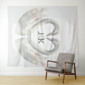 Tenture Cadre de Mariage de cygne personnalisé (En situation (horizontale))