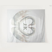 Tenture Cadre de Mariage de cygne personnalisé (Devant (Horizontal))