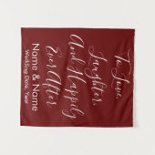 Tenture Cadre de mariage personnalisé, Décor de cérémonie (Devant (Horizontal))