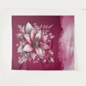 Tenture Cadre de vacances Floral Rose (Devant (Horizontal))