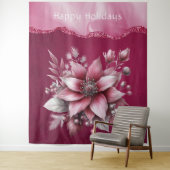 Tenture Cadre de vacances Floral Rose (En situation)