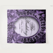 Tenture Cadre floral violet pour fête de mariage élégant m (Devant (Horizontal))