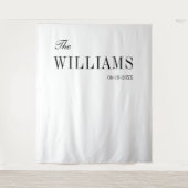 Tenture Cadre mariage moderne et élégant (Devant)