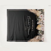 Tenture Cadre noir Pampas Grass Fête des mariées fond (Devant (Horizontal))