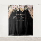 Tenture Cadre noir Pampas Grass Fête des mariées fond (Devant)