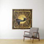 Tenture Cadre ornemental en or d'autruche (En situation (horizontale))