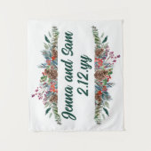 Tenture Cadre personnalisé Classique Mariage d'hiver Booth (Devant)