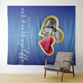 Tenture Cadre photo Saint-Valentin Saphir Bleu Rubis Rouge (En situation (horizontale))