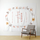 Tenture Cadre simple de fleurs sauvages Boho Bienvenue Bab (En situation (horizontale))
