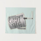 Tenture Café Barista cuillère à chauffer le lait (Devant (Horizontal))