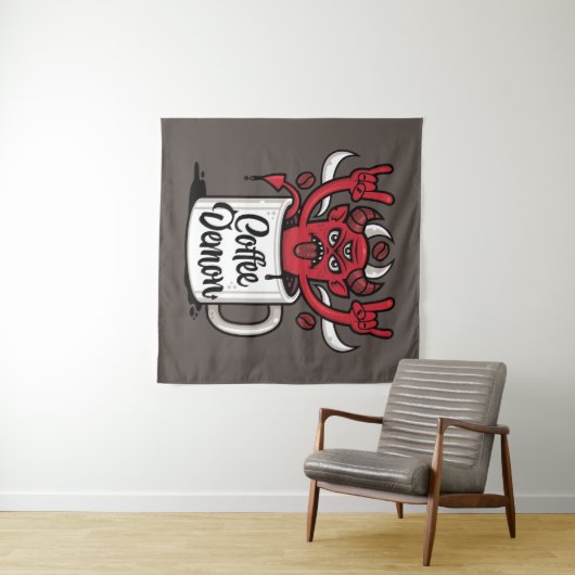 Tenture Café Demon (En situation (horizontale))