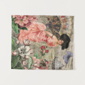 Tenture Café Lady Victorian Femme Rose Classy (Devant (Horizontal))