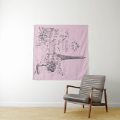 Tenture Café Paris Tapestry (En situation (horizontale))