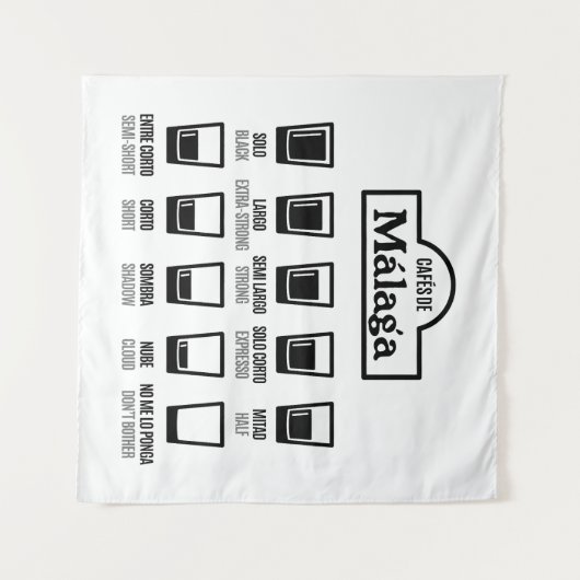 Tenture Cafés de Malaga (Devant (Horizontal))