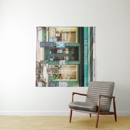 Tenture Cafés français : Versailles scène cosy. (En situation (horizontale))