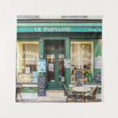 Tenture Cafés français : Versailles scène cosy. (Devant)