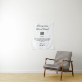 Tenture Caisse de lune de miel scannez le code QR ajouter (En situation)