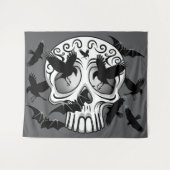 Tenture Calaveras décoratives Halloween (Devant (Horizontal))