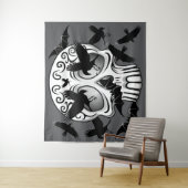 Tenture Calaveras décoratives Halloween (En situation)